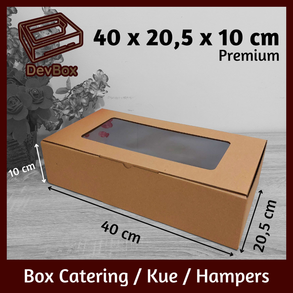 

Kardus Mika 40 x 20,5 x 10 cm | Kotak Makanan, Catering, Kue, Hampers, Hadiah | Model Pizza Tanpa Lakban