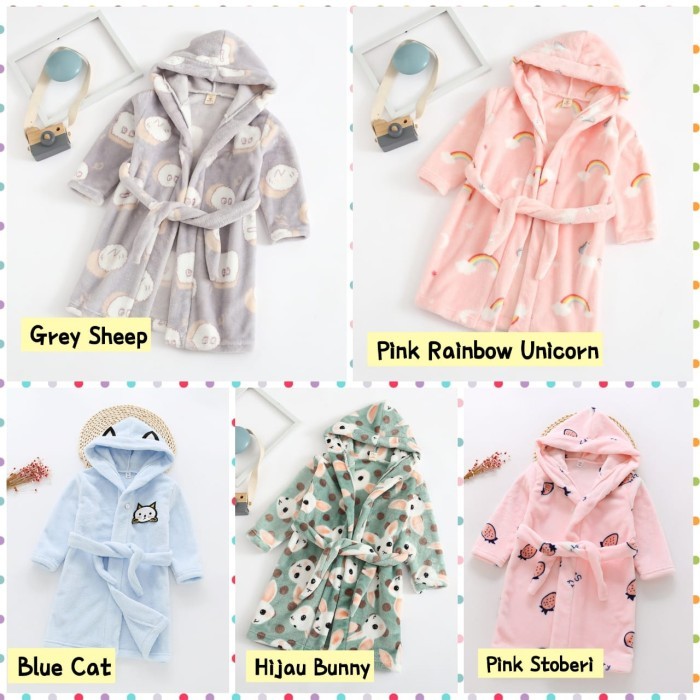 Baju Handuk Anak Handuk Kimono Anak Handuk Berenang Anak Handuk Hoodie