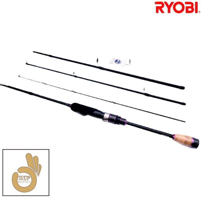 Joran Travel Rod Ryobi Mystcal Flame UL Spinning Ring Fuji Sambung 4