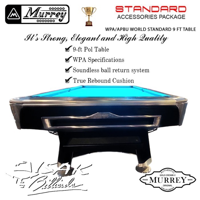Murrey Reborn 9 Ft Pool Table - Meja Billiard Biliar 9 Feet
