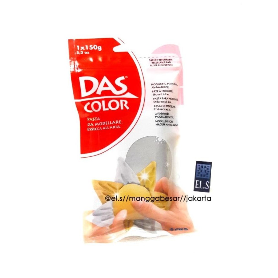 

Terlaris DAS Color Silver Air Drying Modelling Clay 150 gr COD