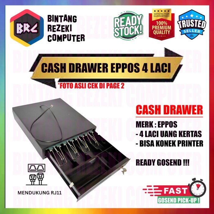

Cash Drawer Laci Kasir 4 Laci RJ11
