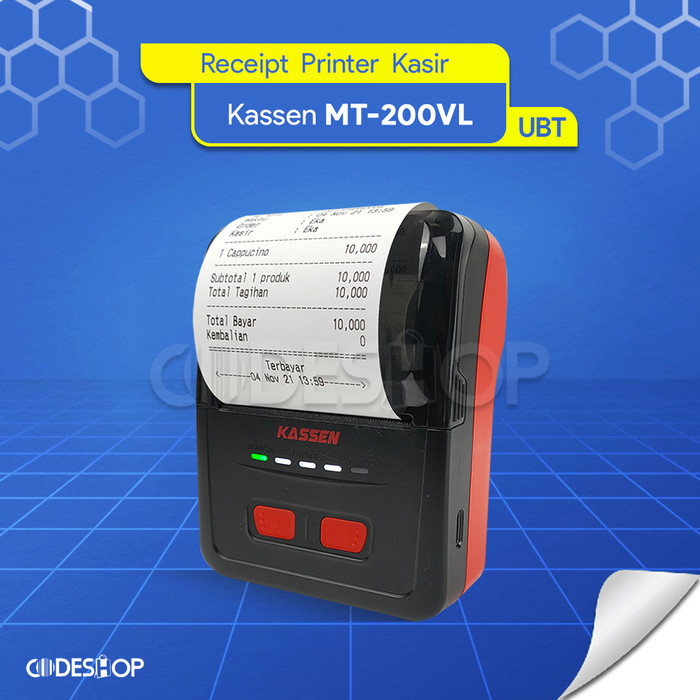 

TERBARU - Kassen MT200 VL Printer Kasir Direct Thermal Portable