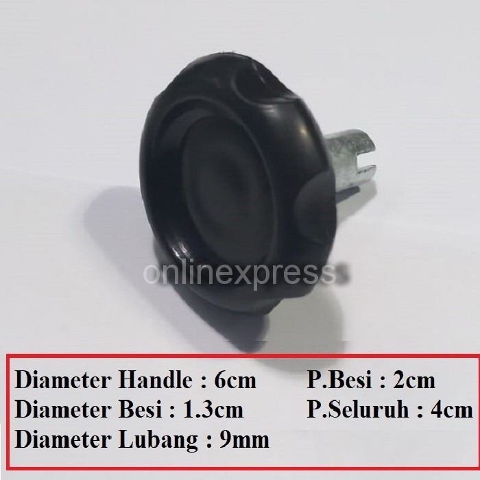 

TERMURAH - Sparepart Knob Mesin Laminating / Handle Putar Manual Mesin Laminating