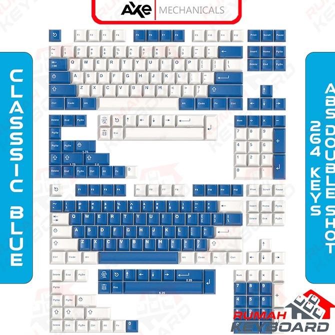 

BLUE- KEYCAP - KEYCAPS - CHERRY - GMK CLASSIC BLUE - ABS - DOUBLE SHOT
