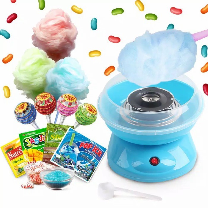 Alat Pembuat Permen Kapas Mesin Gulali Cotton Candy Mini Portable