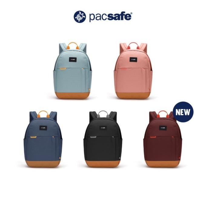 

BLUE- NEW RANSEL PACSAFE GO 15L ANTI THEFT BACKPACK RFID - BLUE