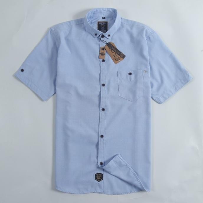 

BLUE- BRILL EIGHTY EIGHT - KEMEJA POLOS PENDEK KAHFI SOFT BLUE 88 P4402