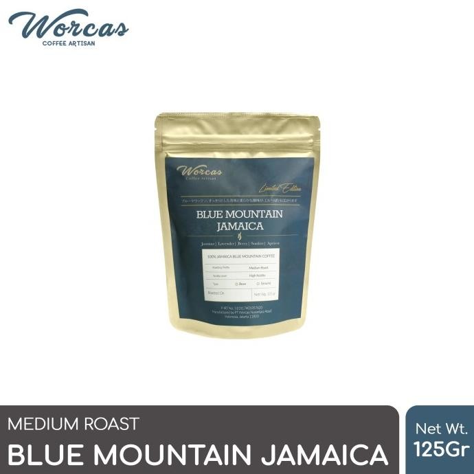 

BLUE- WORCAS ARABICA COFFEE BLUE MOUNTAIN JAMAICA 125GR MEDIUM ROASTED