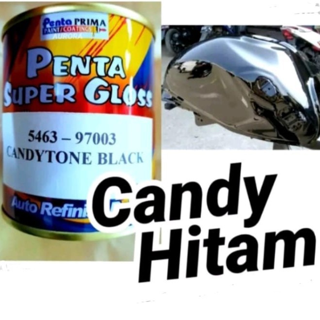 CAT CANDY HITAM PENTA SUPER GLOSS 5463 - 97003 CANDYTONE BLACK 200GRAM