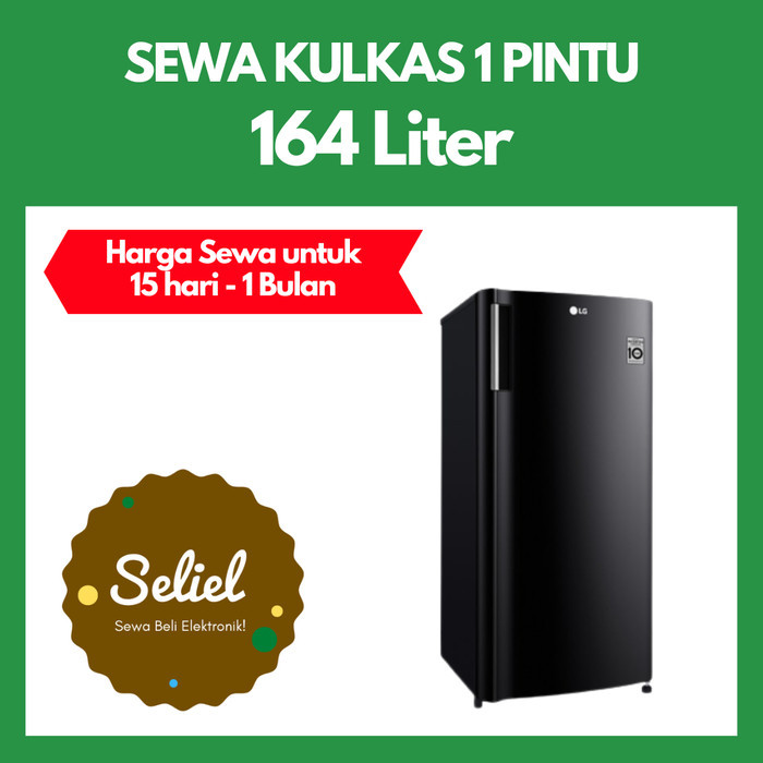 RENTAL (15 HARI - 1 BLN) KULKAS 1 PINTU SMART INVERTER LG GN-INV201SL