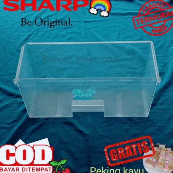 RAK BOX SAYUR DAN BUAH KULKAS SHARP 1PINTU/2PINTU KULKAS TYPE LAMA