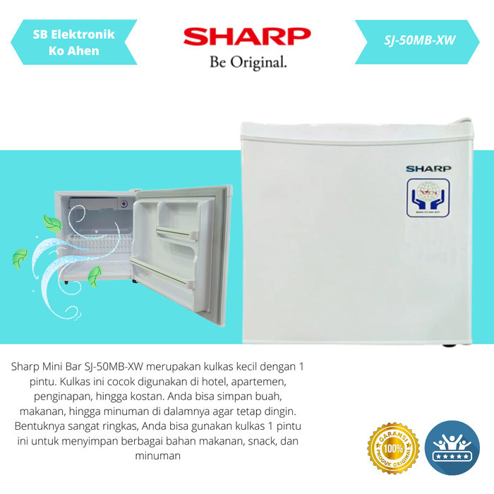 SHARP KULKAS MINI BAR SJ-50MB-XW
