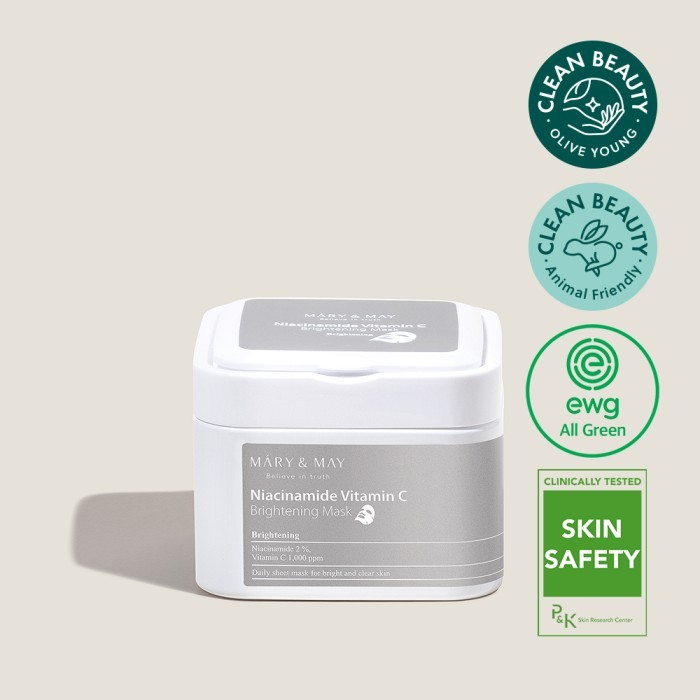 Mary&May Niacinamide Vitamin C Brightening Mask 30 Sheets