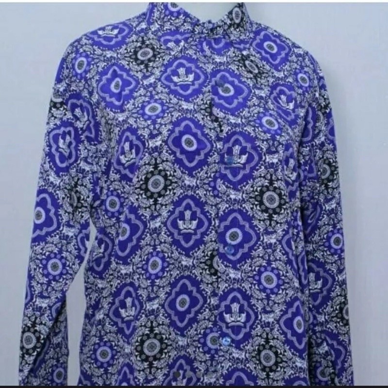 Seragam Sekolah BATIK SMP NEGERI/BATIK SMP NASIONAL/BAJU SERAGAM BATIK KEMEJA SEKOLAH SMP MOTIF