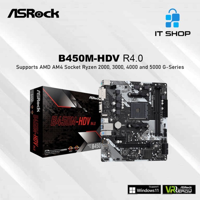 Motherboard Asrock B450M-HDV