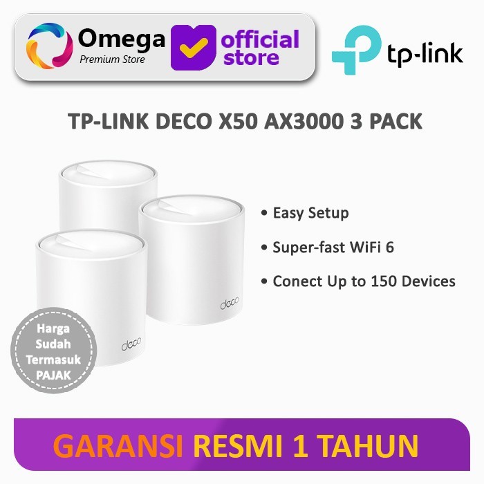 TP-Link Deco X50 AX3000 3 pack