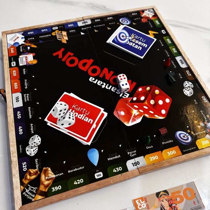 (Bisa COD) Monopoli Indonesia Elsantara Black Edition (Monopoli Nusantara)