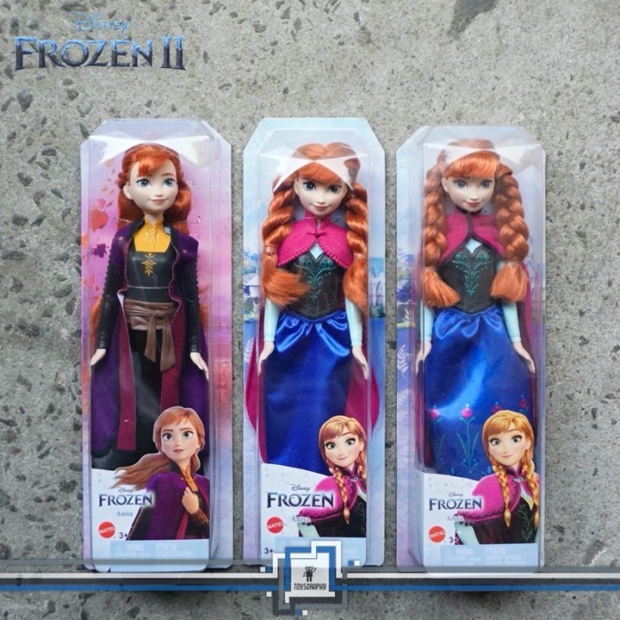 Disney Frozen Anna Fashion Doll Boneka Barbie Princess Mattel