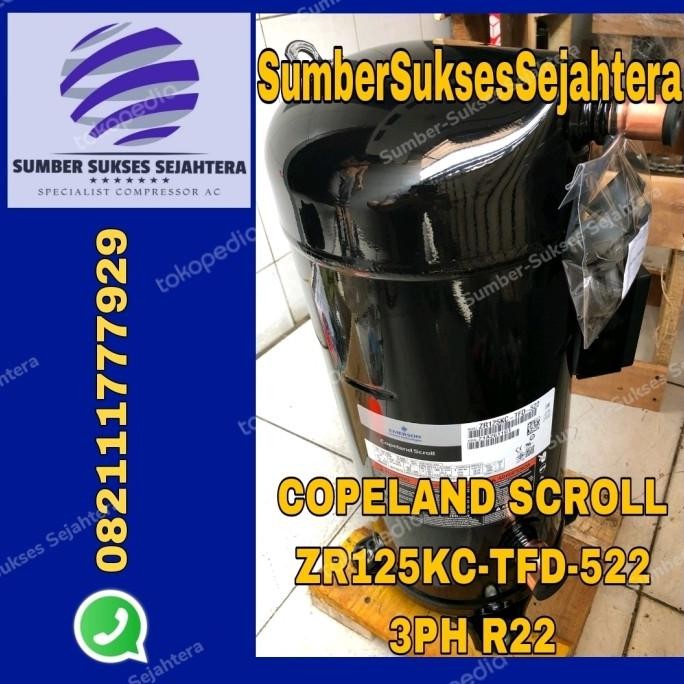 COMPRESSOR COPELAND SCROLL ZR125/ZR125KC/ZR125KC-TFD-522