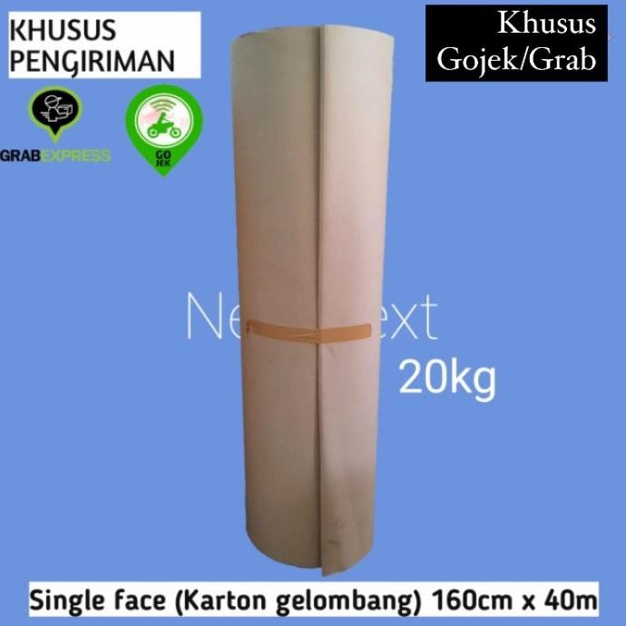 

TERBARU - Single Face / Karton Rollan ukuran 160 CM x 37 MTR (20KG)