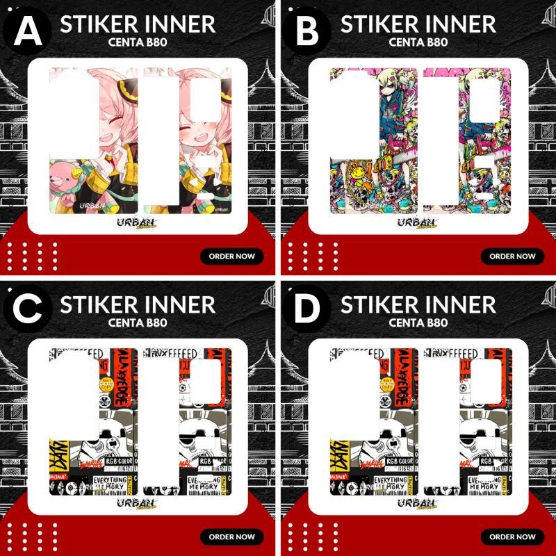 

*Premium Quality* Urban Stiker C B80 Dekorasi Detail S Dalam By District G13 Garskin Custom Stiker Maxdecal Bkn Case COD