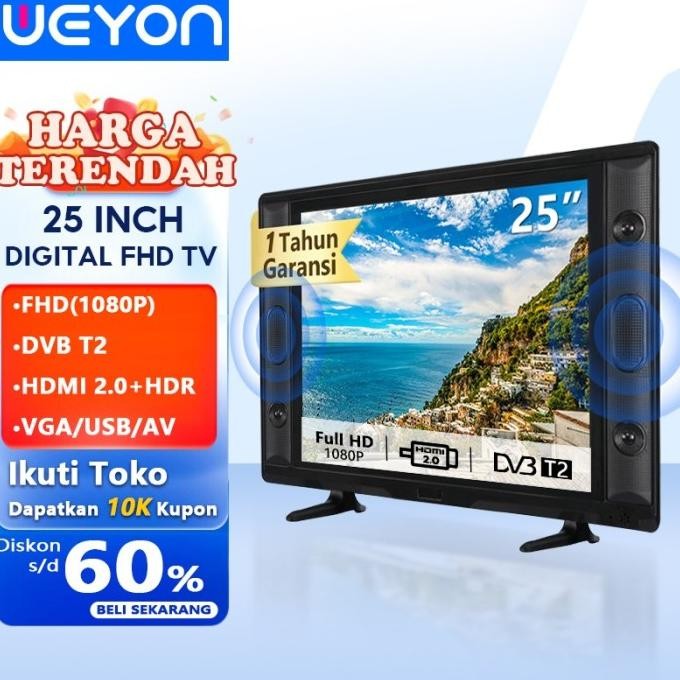 TERLARIS - TV LED WEYON SAKURA DIGITAL TV 25 INCH