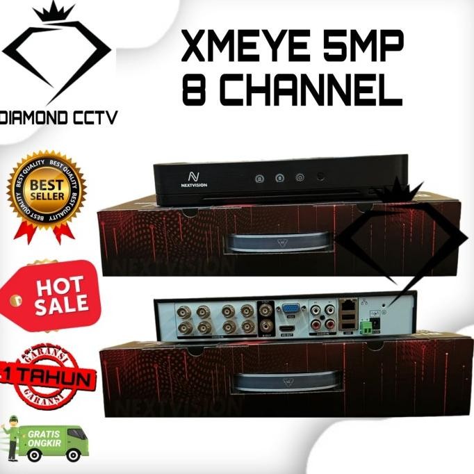 DVR Xmeye 8CH 6 in 1 (AUDIO) 5MP Dvr CCTV Xmeye 8 Channel 5MP Audio