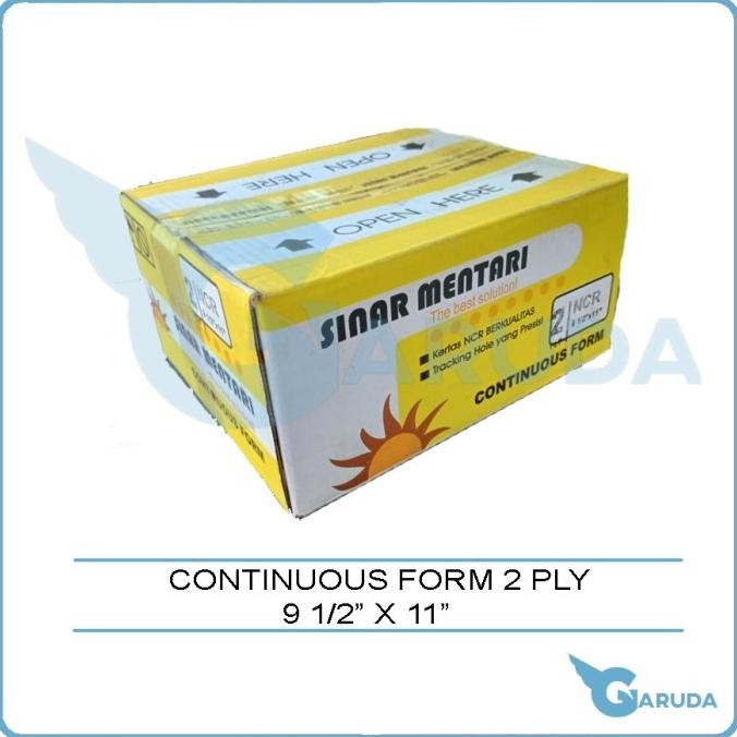 

BEBAS ONGKIR - Continuous Form / Kertas Komputer Paper Print 9 1/2" x 11" 2 ply (K2)