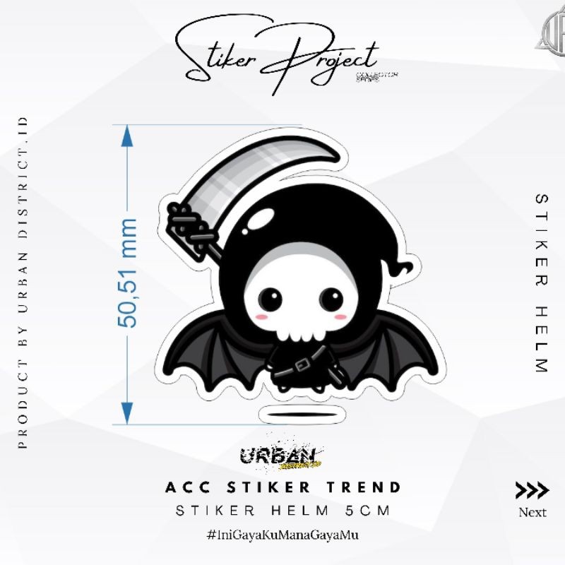 

*Premium Quality* Stiker Helm Laptop Dekorasi Kekinian Size S 5 Cm By Urban District Id Sk 12 Garskin Custom Stiker Maxdecal Bkn Case COD