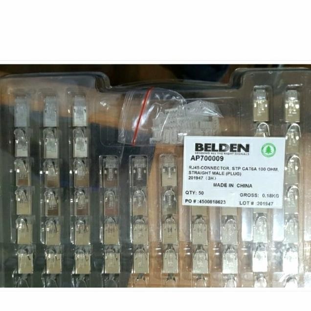 TERBARU - Belden Connector Rj45 STP FTP Cat6A Cat7 AP700009