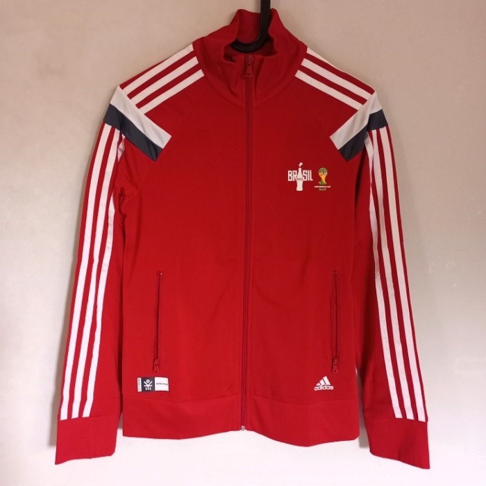 JAKET CARDIGAN TRACKTOP ADIDAS FIFA WORLD CUP BRAZIL BRANDED ORIGINAL