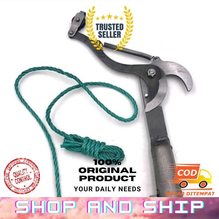 ALAT PEMOTONG CABANG POHON TINGGI GUNTING GALAH TARIK POTONG RANTING ORIGINAL SAS