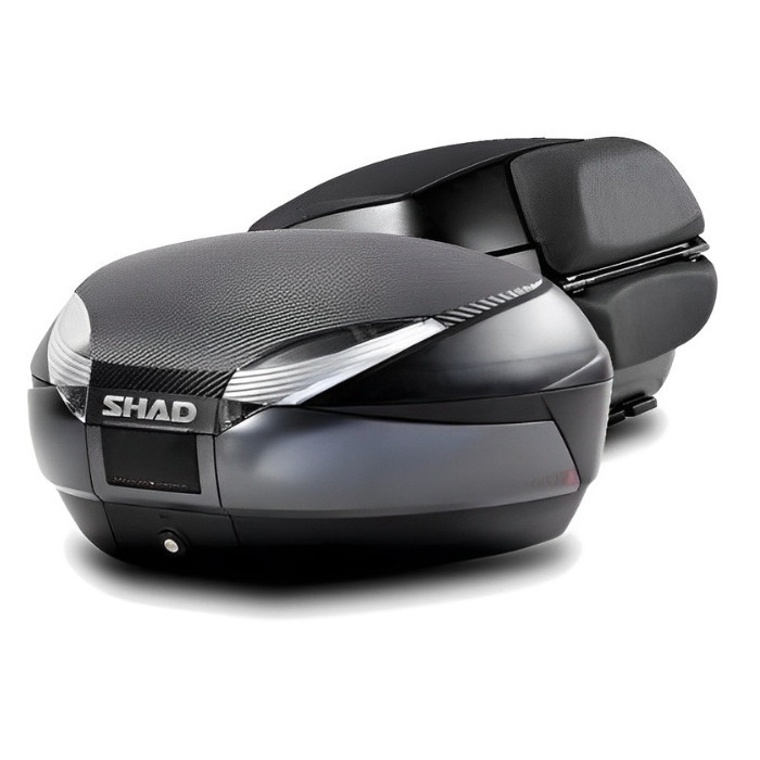 BOX MOTOR SHAD SH48 CARBON / DARK GREY WITH BACKREST