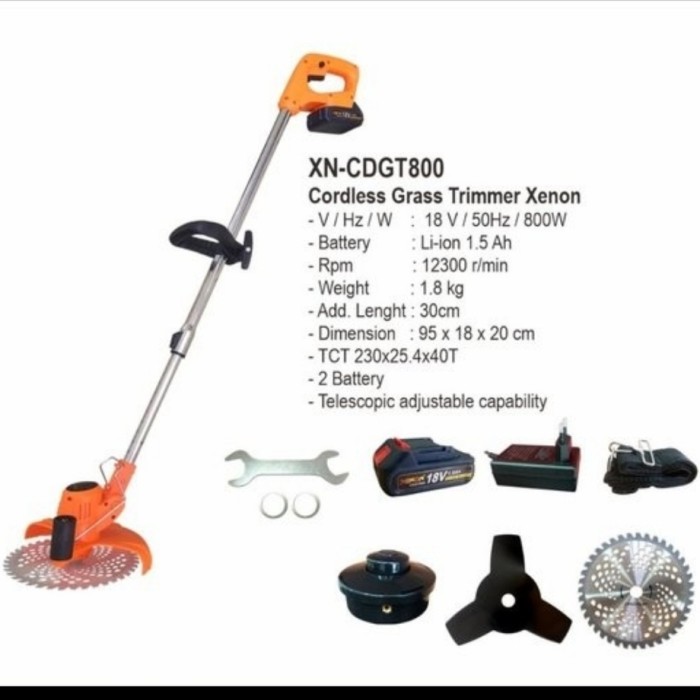 XENON CDGT800 MESIN POTONG RUMPUT CORDLESS GRASS TRIMMER CDGT 800