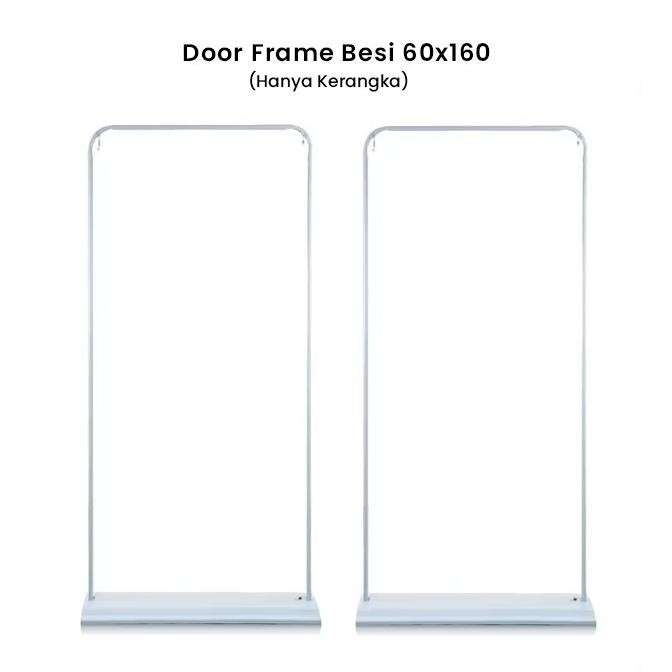 Standing Door Frame 160 x60 Tripod Banner Stand Banner Alumunium Murah