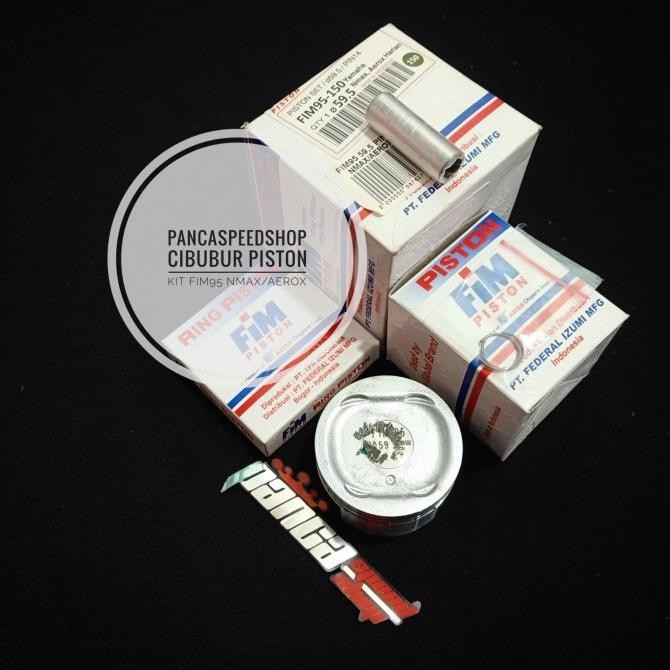 (PNP) PISTON KIT FIM 95 NMAX AEROX PIN 14 UKURAN 57 58 59