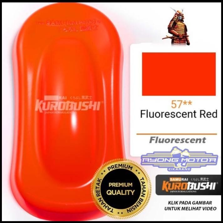 

BEST DEAL SAMURAI PAINT FLUORECENT RED 57** (STABILO MERAH) !