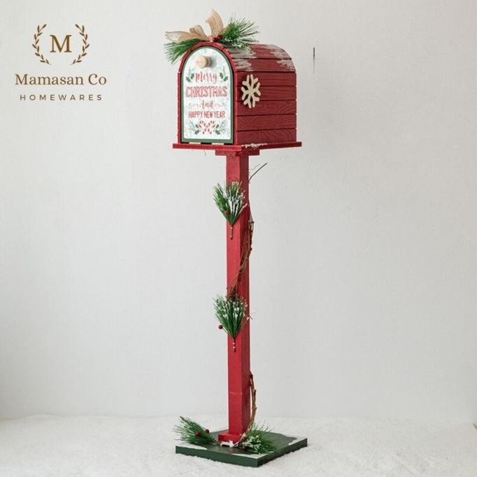 

Terlaris Christmas Red Box Mailbox Decoration | Dekorasi Kotak Pos Natal CMH0105 COD
