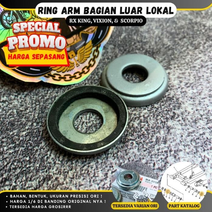 RING SEAL SIL COVER THRUST TUTUP BOSH MANGKOK SWING ARM RX KING VIXION SCORPIO LOKAL (SEPASANG)