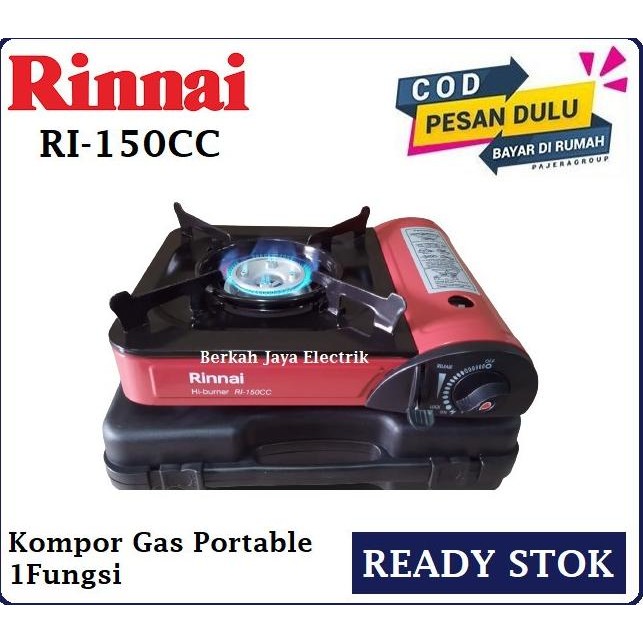 Kompor Gas Portable Rinnai Ri-150Cc Kompor Gas Portable Camping Mestiwatidar