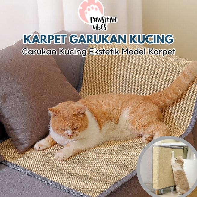 Karpet Garukan Kucing Anti Selip-Karpet Tahan Terhadap Cakaran Kucing