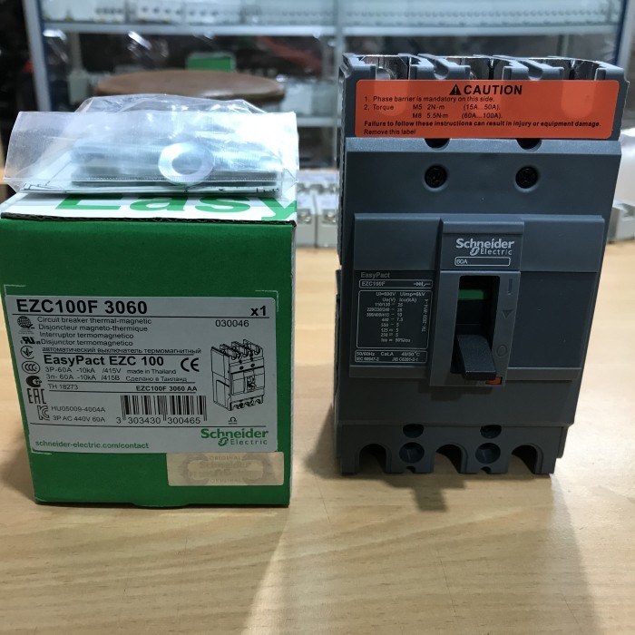 MCCB / NFB Schneider 3P 60A 10kA EZC100F3060