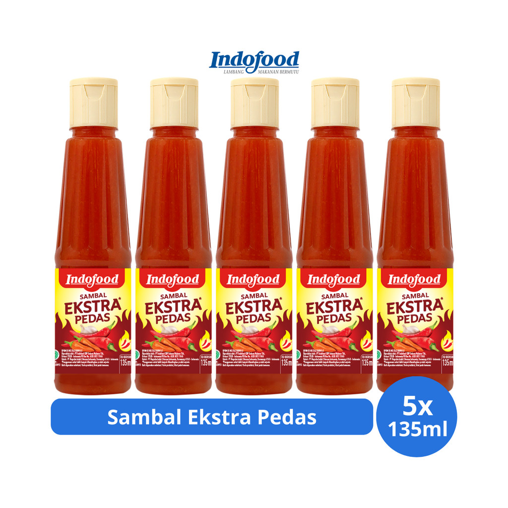 

Indofood Sambal Ekstra Pedas 135ml x 5 pcs