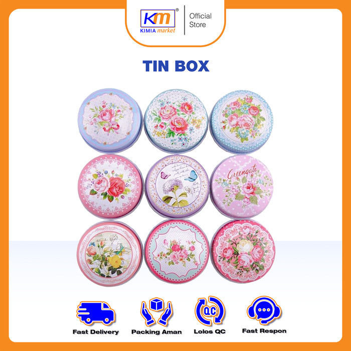 PROMO Tin Box / WADAH BULAT Timah Mini