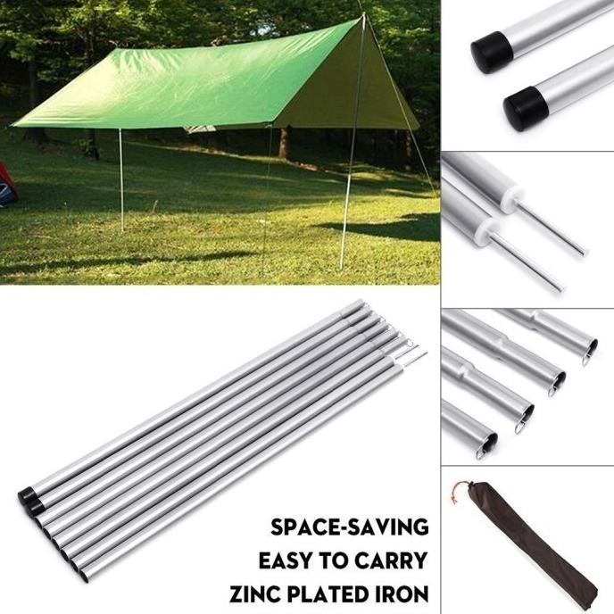 AWNING DS ADVENTURE BAHAN ALUMUNIUM TIANG FLYSHEET SEPASANG TIANG ORIGINAL DAN TERPERCAYA