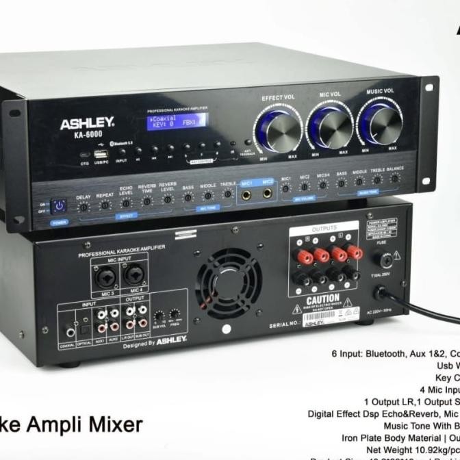 Ampli Ashley Ka 7000 Original Ashly Asley Amplifier