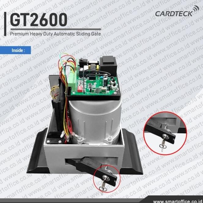 2600Kg Heavy Duty Industrial Ac Motor Sliding Gate Cardteck Gt2600