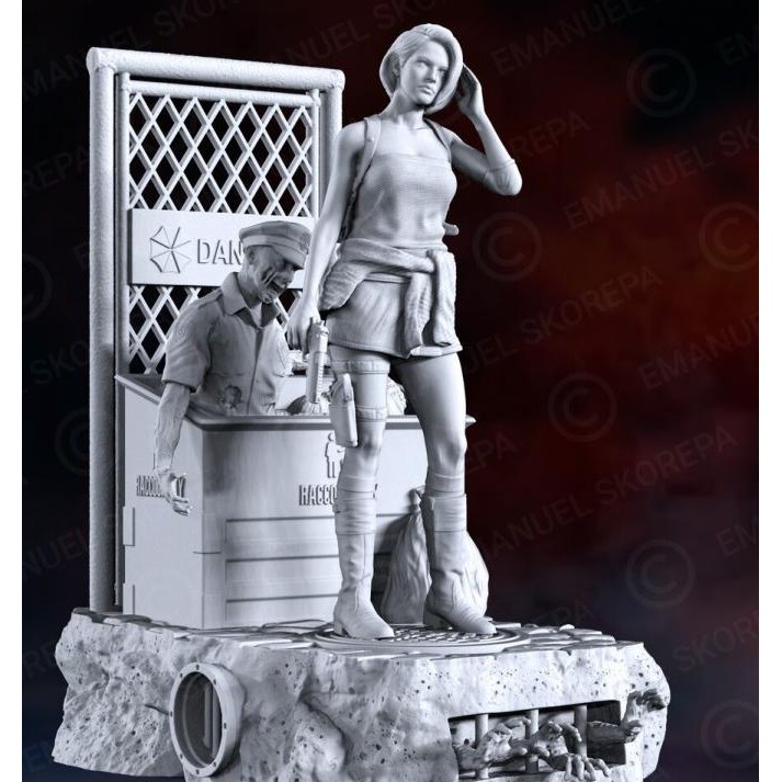 Tersedia Jill Valentine Diorama Resin Kit Statue