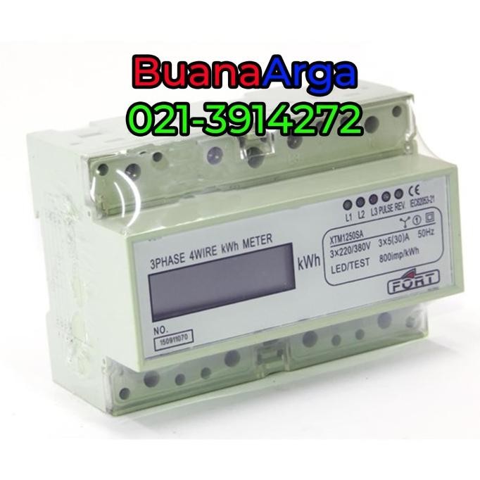 

KwH Meter XTM1250SA Type Direct Digital LCD merk FORT